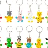 Small Foot Kleine Cadeautjes|Kleine Cadeaus^Sleutelhanger Jonge Dieren Hout Set 12-delig