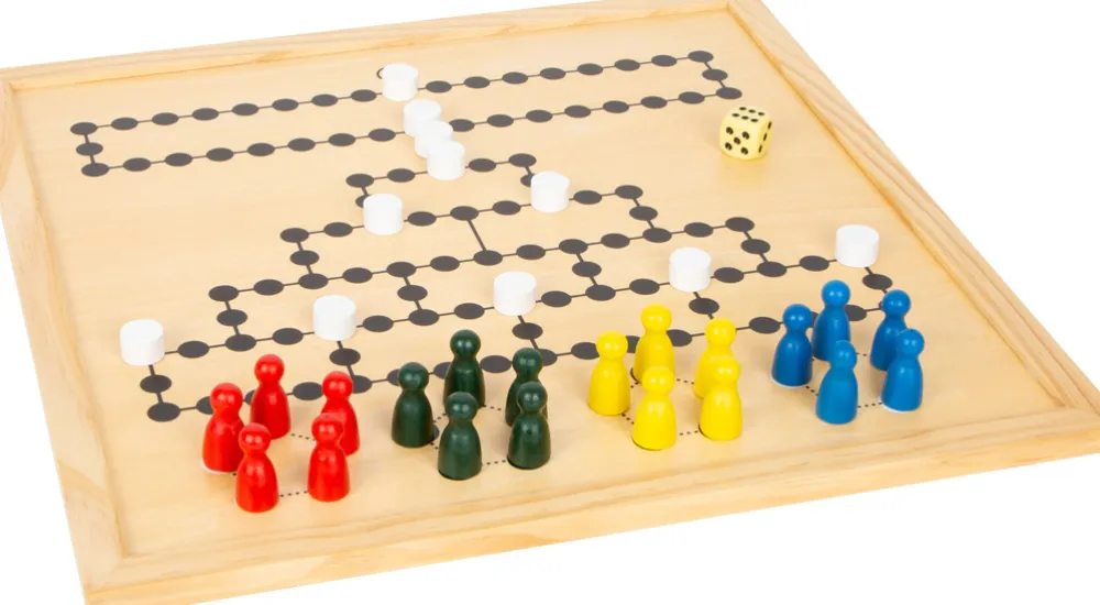 Small Foot Dobbelspellen^Spellenset in Houten Opbergdoos 20-delig