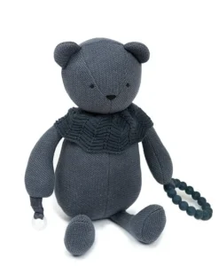 Smallstuff Babyspeelgoed|Knuffelspeelgoed^Activiteiten Beer Donker Denim 35cm