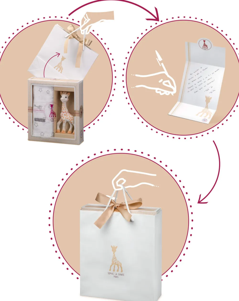 Sophie de Giraf Babyspeelgoed|Kraamcadeaus^Sophiesticated Cadeauset Medium