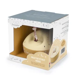 Sophie de Giraf Lampen|Muziekdoosjes^Sterrenprojector Beige Nachtlamp met Muziek