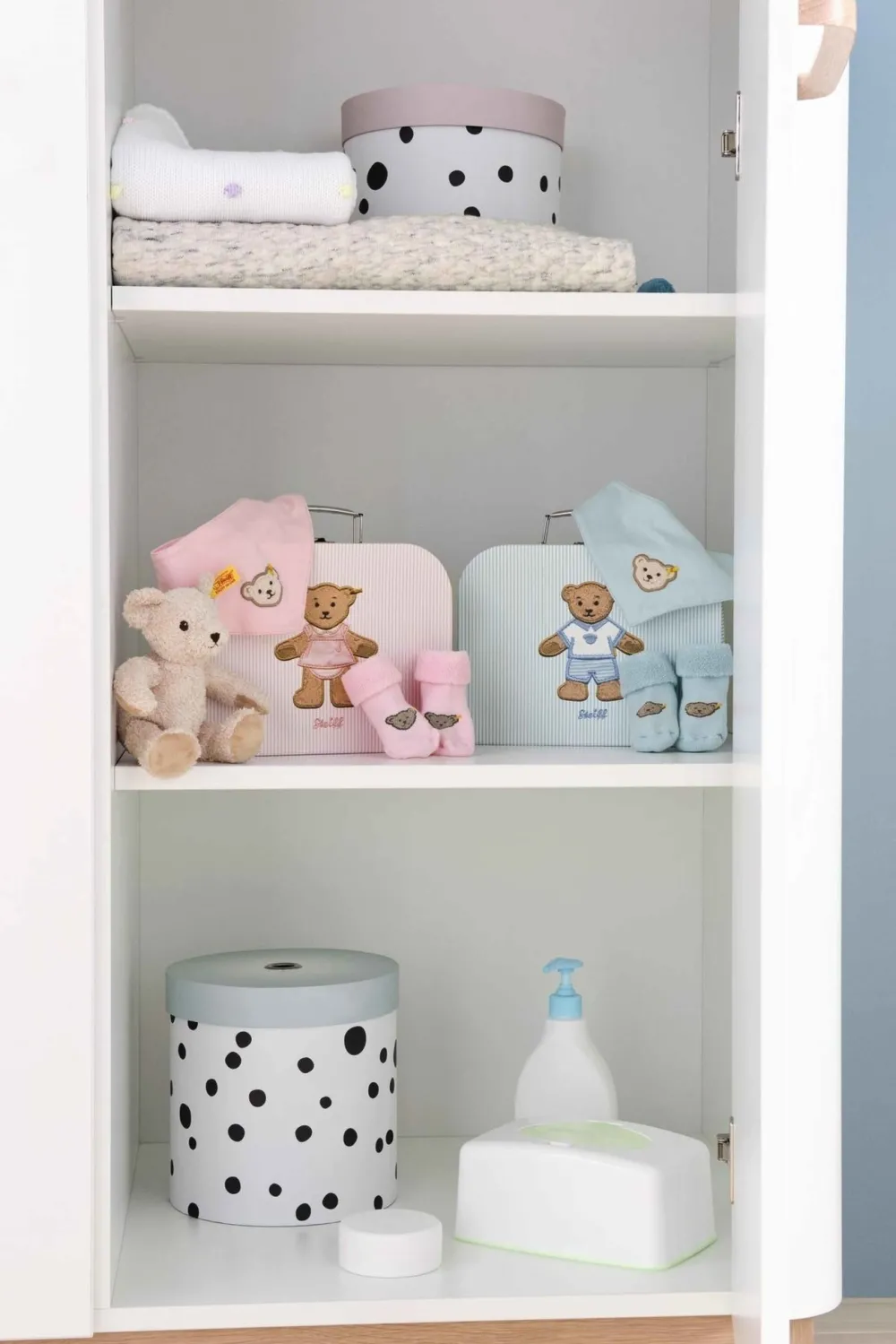 Steiff Steiff|Bekijk Alles^Geschenkset met Knuffel Blauw