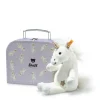 Steiff Steiff^Knuffel Eenhoorn Unica in Koffertje Wit 20 cm