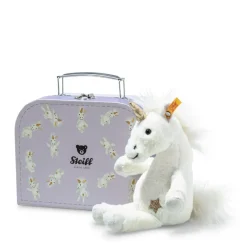 Steiff Steiff^Knuffel Eenhoorn Unica in Koffertje Wit 20 cm