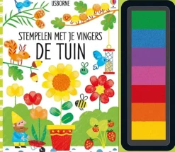Uitgeverij Usborne Bekijk Alles^Stempelen met je vingers - De Tuin