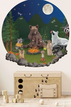 Sticky Tales Decoratie^Muursticker Groot Beer met zijn Vriendjes