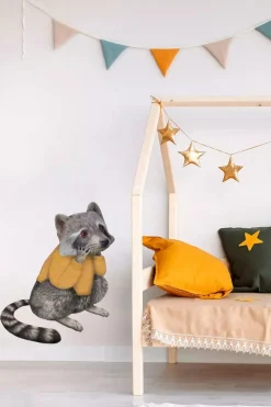 Sticky Tales Decoratie^Muursticker Wasbeer met Trui