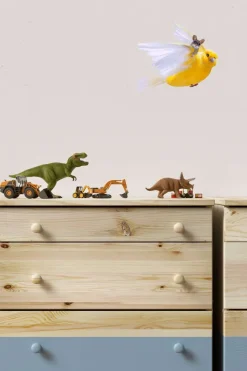 Sticky Tales Decoratie^Muursticker Kanarie Sacha en Muisje Bo
