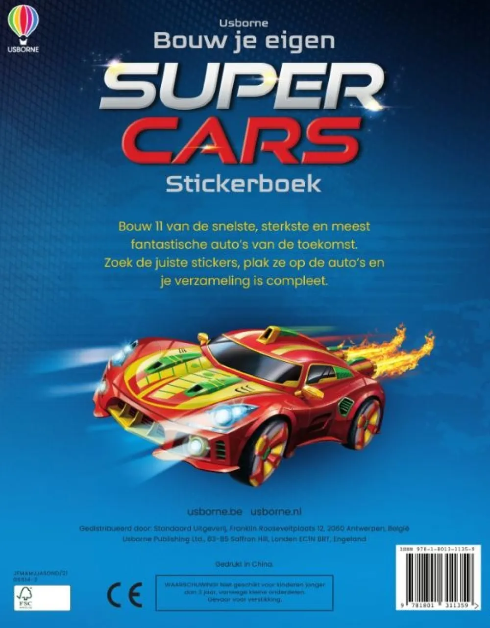 Uitgeverij Usborne Hobbyboeken^Supercars stickerboek