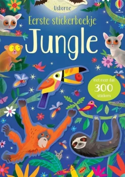 Uitgeverij Usborne Hobbyboeken|Bekijk Alles^Eerste stickerboekje Jungle