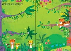 Uitgeverij Usborne Hobbyboeken|Bekijk Alles^Eerste stickerboekje Jungle