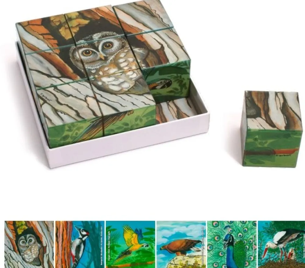 Weizenkorn Houten Puzzels^Blokkenpuzzel vogels Hout