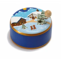 Weizenkorn Muziek|Muziekdoosjes^Muziekdoos Boerderij Winter Hout