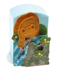 Weizenkorn Muziek|Muziekdoosjes^Muziekdoos 3D Beer met Vis Hout