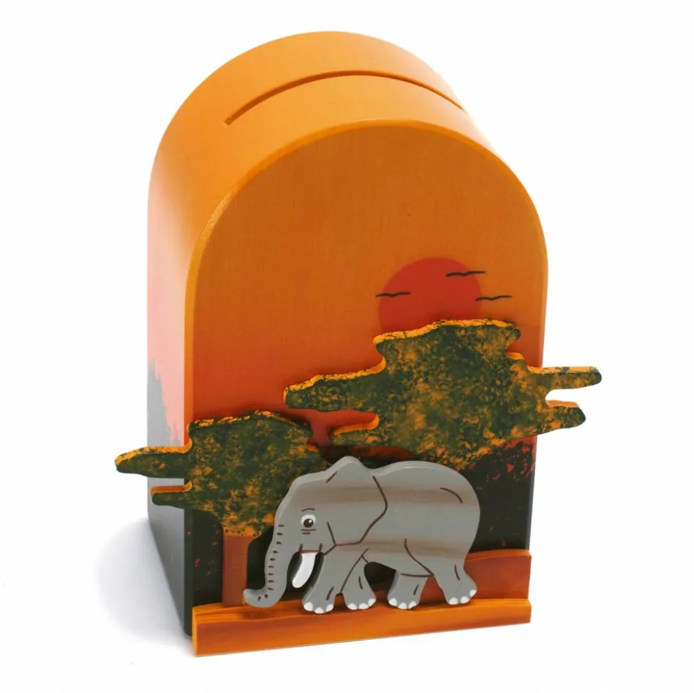 Weizenkorn Spaarpotten^Spaarpot 3D Olifant Hout