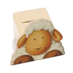 Weizenkorn Spaarpotten^Spaarpot Gezicht Schaap Hout