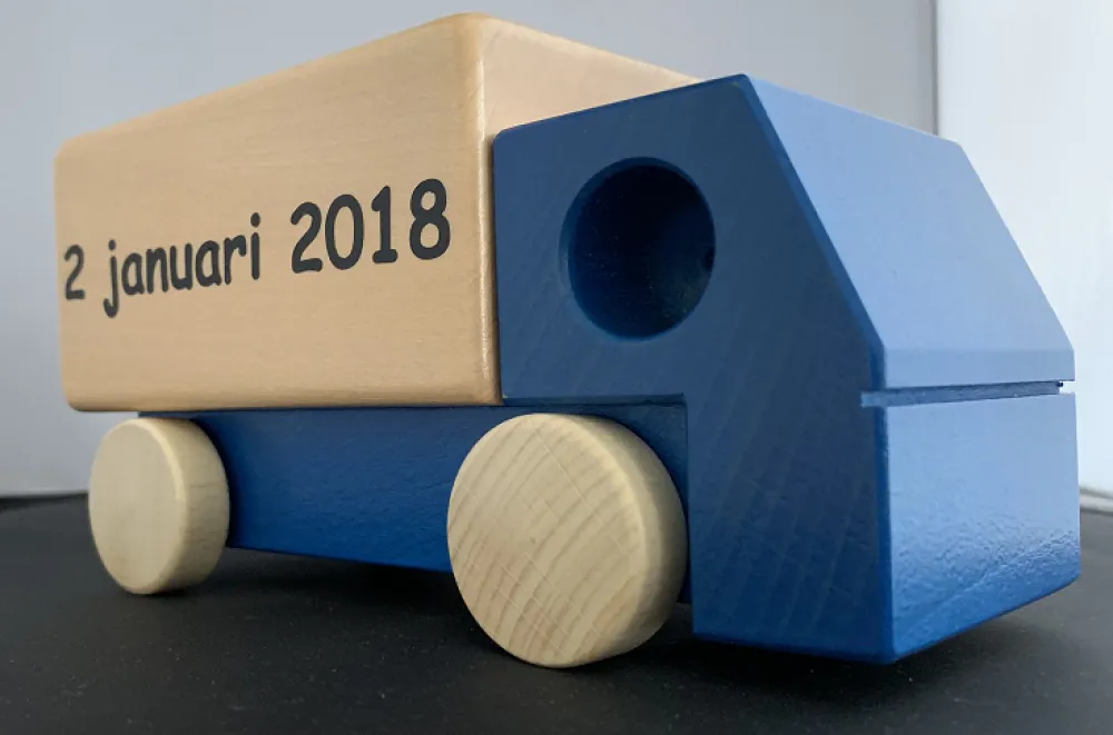 Weizenkorn Spaarpotten^Spaarpot Vrachtauto Hout