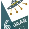 Pepermints Wenskaarten^Wenskaart 6 Jaar Ruimteschip