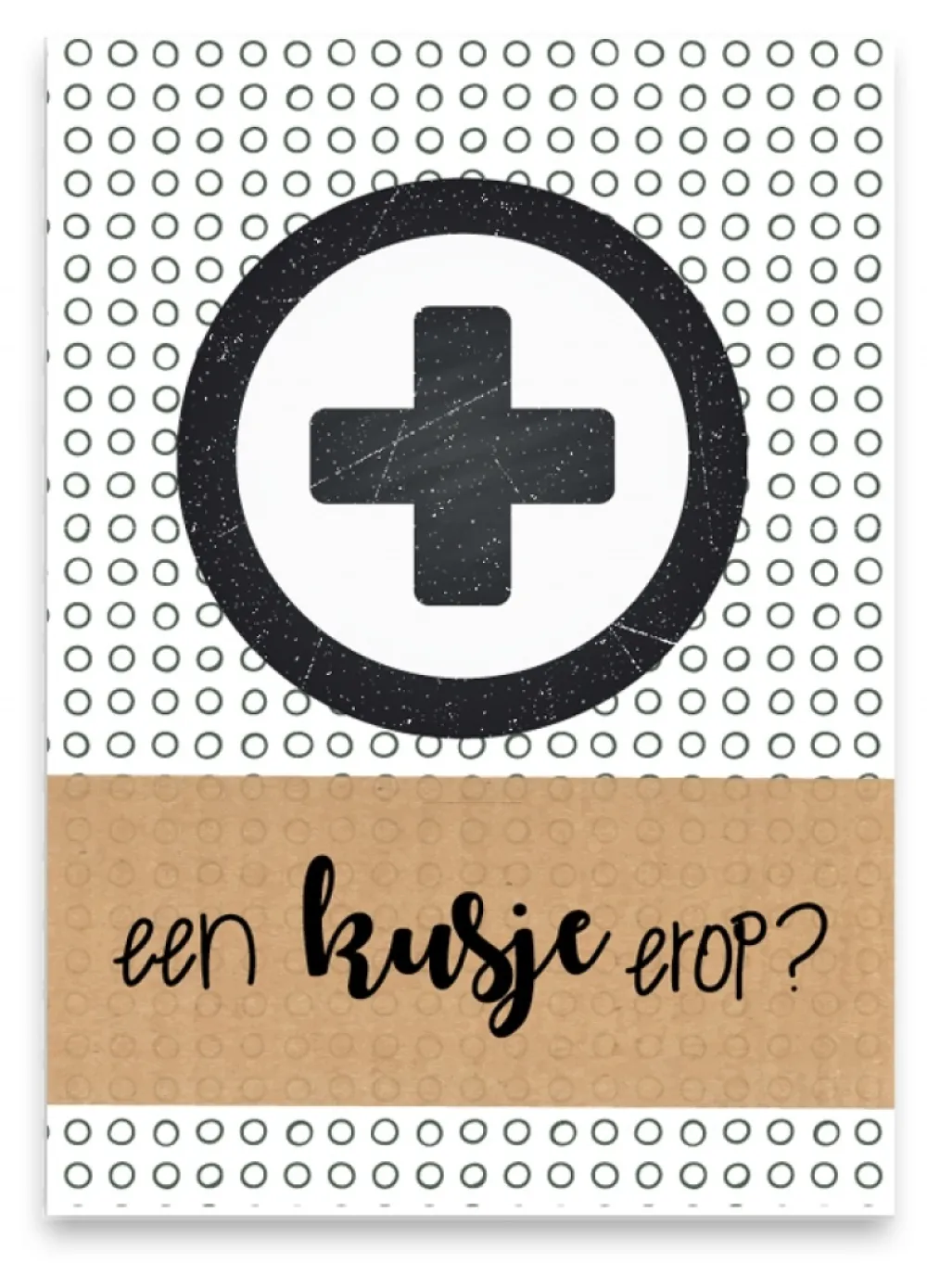 Pepermints Wenskaarten^Wenskaart een kusje erop?