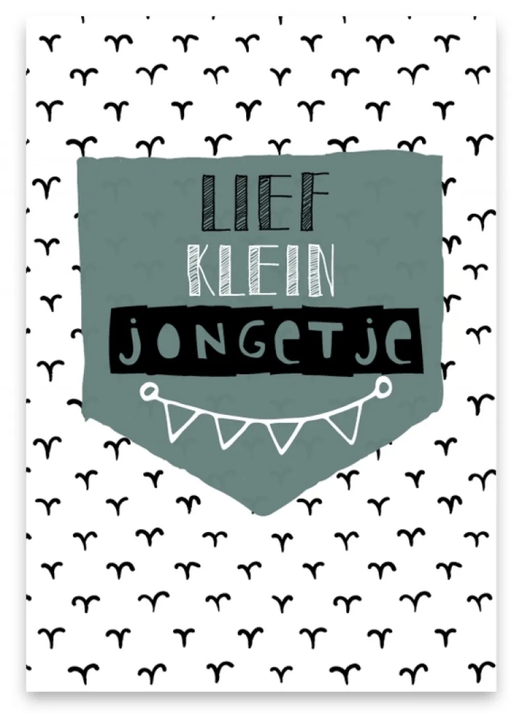 Pepermints Wenskaarten^Wenskaart Lief Klein Jongetje