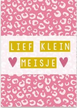 Pepermints Wenskaarten^Wenskaart Lief Klein Meisje (panter)