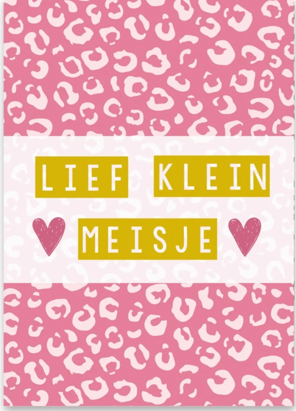 Pepermints Wenskaarten^Wenskaart Lief Klein Meisje (panter)