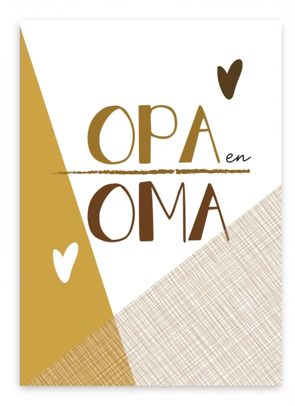 Pepermints Wenskaarten^Wenskaart Opa en Oma (vlakken)