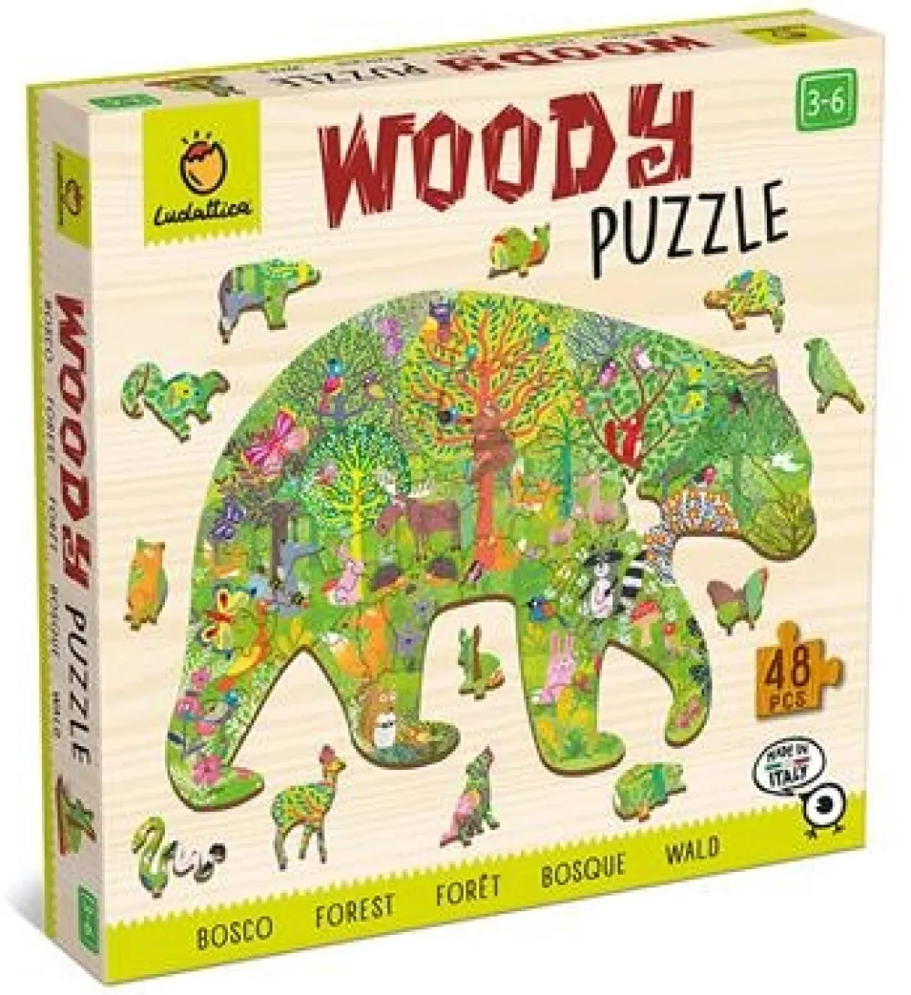 Woody Houten Puzzels^Houten Puzzel Speelset Bos