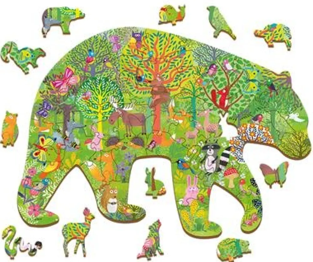 Woody Houten Puzzels^Houten Puzzel Speelset Bos