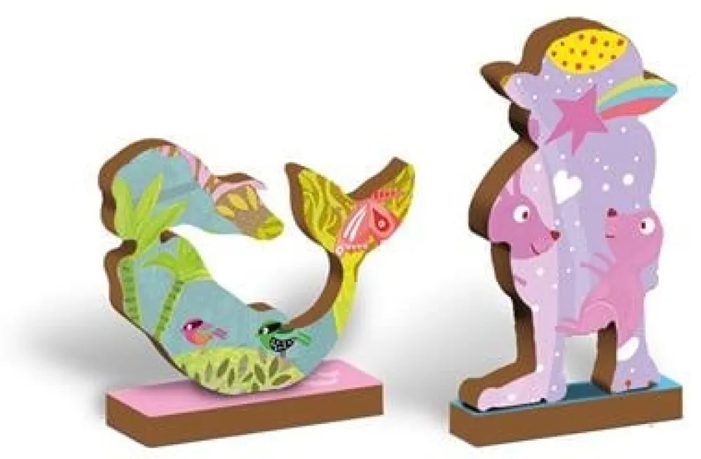 Woody Houten Puzzels^Houten Puzzel Speelset Unicorn