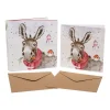 Wrendale Designs Wenskaarten^Kerstkaarten Muletide Greetings Set 8-delig