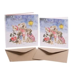 Wrendale Designs Wenskaarten^Kerstkaarten Oh Holy Night Set 8-delig