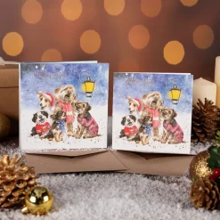 Wrendale Designs Wenskaarten^Kerstkaarten Oh Holy Night Set 8-delig