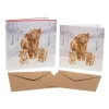 Wrendale Designs Wenskaarten^Kerstkaarten A Highland Christmas Set 8-delig