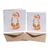 Wrendale Designs Wenskaarten^Kerstkaarten Festive Fox Set 8-delig