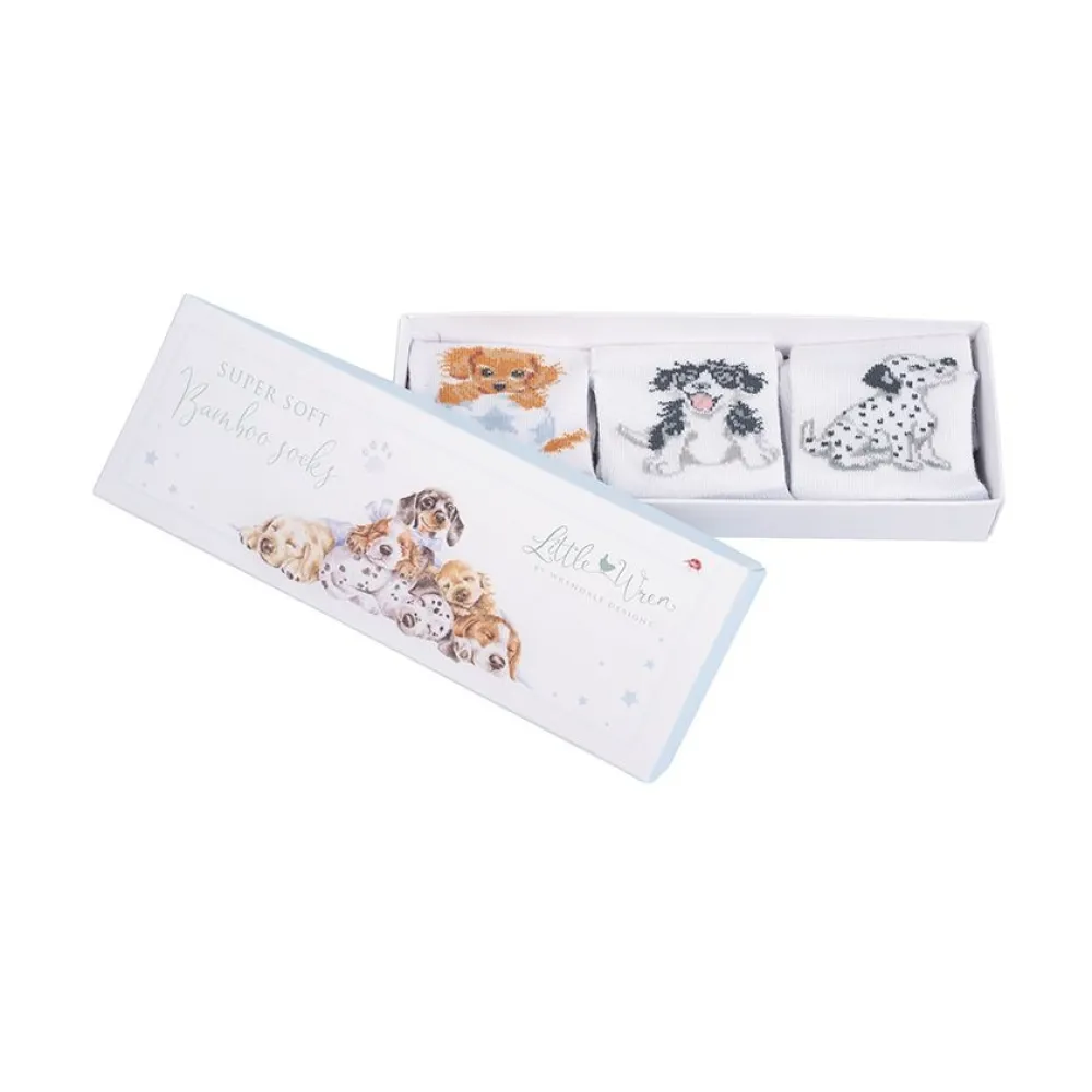 Wrendale Designs Kraamcadeaus^Little Paws Baby Socks Set - 6-12 Months