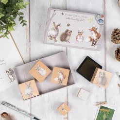 Wrendale Designs Creatief^Stempelset Boerderij The Country Set 6pcs