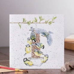 Wrendale Designs Wenskaarten^Wenskaart Vogels Bon Appetit!