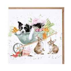 Wrendale Designs Wenskaarten^Wenskaart Sleeping on the Job