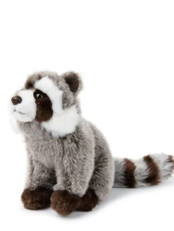 WWF WWF Knuffels^Knuffel Raccoon Black White 23 cm
