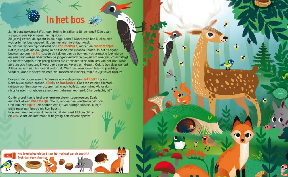 De Lantaarn Bekijk Alles^Zaklampboek Speuren in de dierenwereld