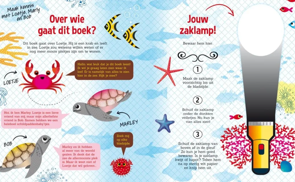 De Lantaarn Bekijk Alles^Zaklampboek Speuren in het water