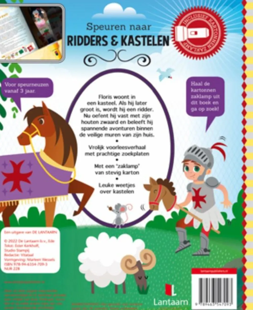 De Lantaarn Educatieve Boeken^Zaklampboek Speuren naar ridders & kastelen