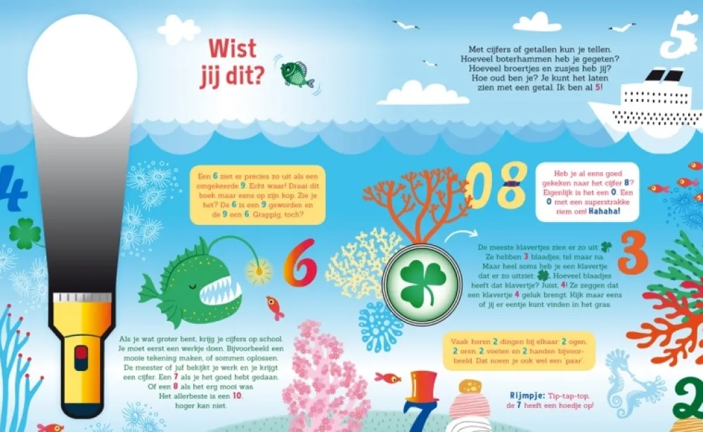 De Lantaarn Bekijk Alles^Zaklampboek Speuren naar cijfers