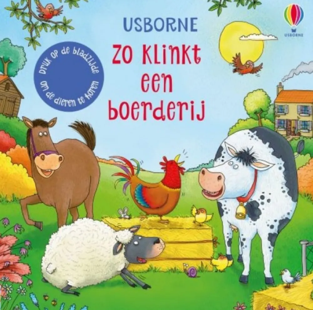 Uitgeverij Usborne Geluidenboeken|Bekijk Alles^Zo klinkt een boerderij