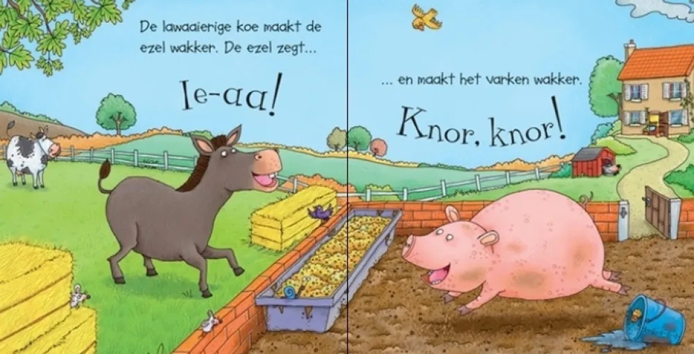 Uitgeverij Usborne Geluidenboeken|Bekijk Alles^Zo klinkt een boerderij